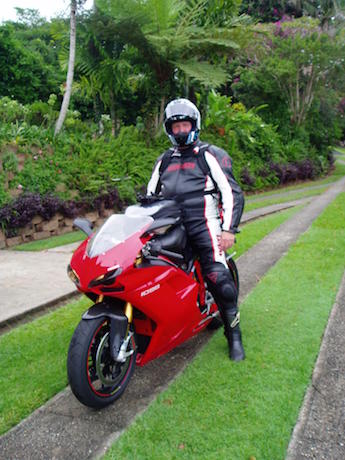 James was an experienced rider potholes