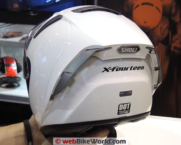 Shoei X-Fourteen Helmet Rear