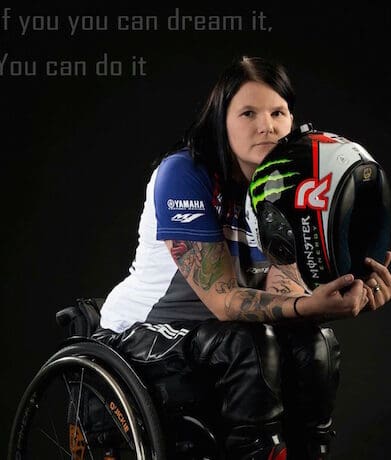 Paralysed mother Ulla Kulju lears to ride again in Rise of a Rider documentary