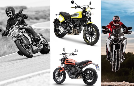 2016 Ducati highlights: XDiavel, Scrambler Flat Track Pro and Sixty2, and Multistrada Enduro