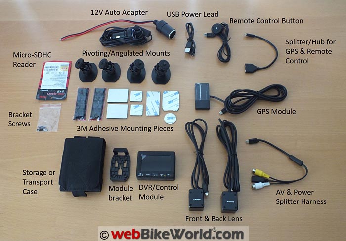 INNOVV K1 Kit Contents