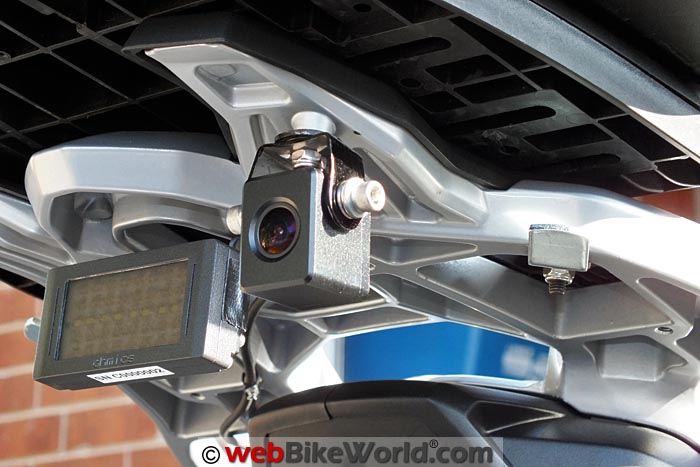 INNOVV K1 Rear Camera Mounted on Luggage Rack