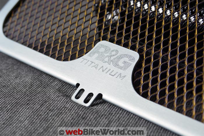 R&G Titanium Oil Cooler Guard Lower Mounting Tab
