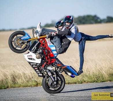 stunt riding couple Martin Krátký and his girlfriend Katka