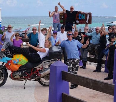 The crew finish their tour at Puerto Morelos Mexico