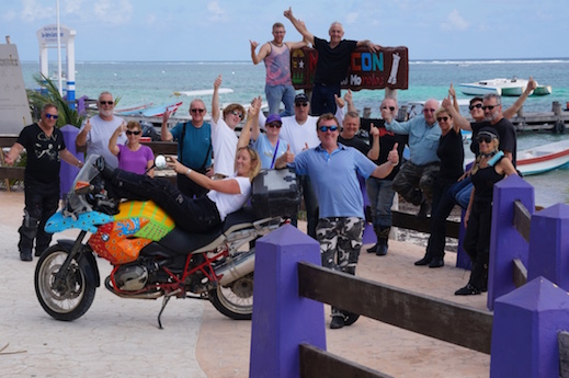 The crew finish their tour at Puerto Morelos Mexico