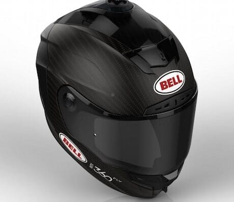 Bell Star helmet with built-i9n 360-degree action camera