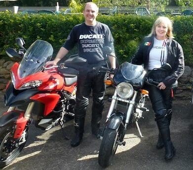 First Aid for Motorcyclists organisers Roger Fance Tracy Hughes