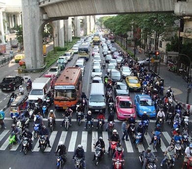 Lane filtering lane splitting stop lines