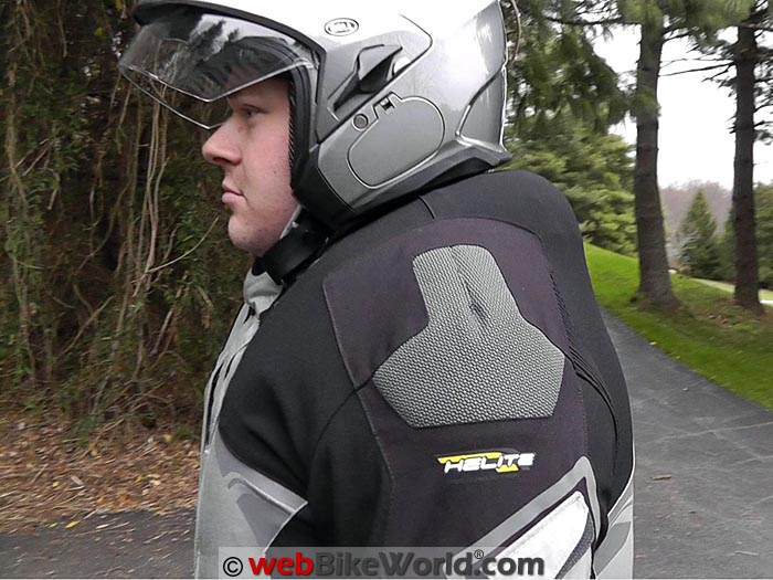 Helite Adventure Airbag Jacket Inflated Side View