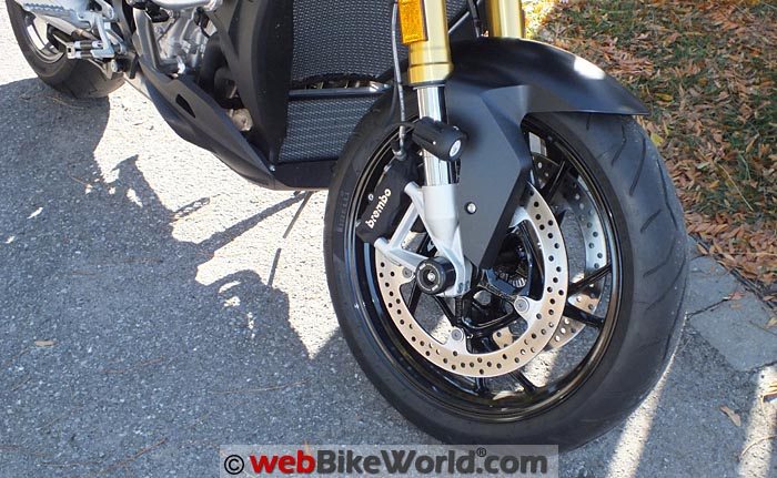 R&G Fork Sliders Installed on BMW S1000XR