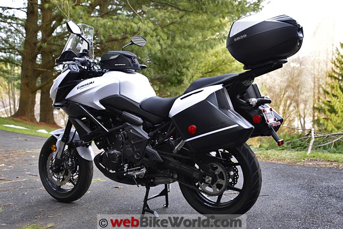 2015 Kawasaki Versys 650 LT With SHAD SH39 Top Case Left Side