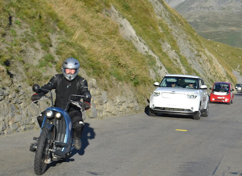 Johammer electric motorcycle in last year's WAVE Trophy electric vehicle rally