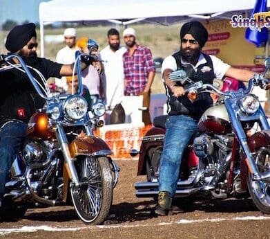 Sikh Motorcycle Club rides for charity turban