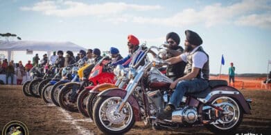 Sikh Motorcycle Club rides for charity sikhs turban