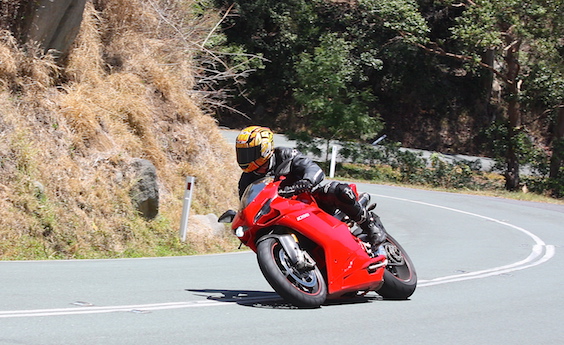 Riders on Mt Glorious road works designer straight