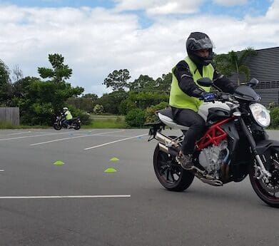 jake Dolan racer and learner rider at AMA training