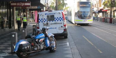 Footpath parking protest