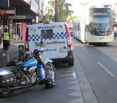 Footpath parking protest