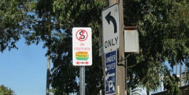 Footpath parking protest support