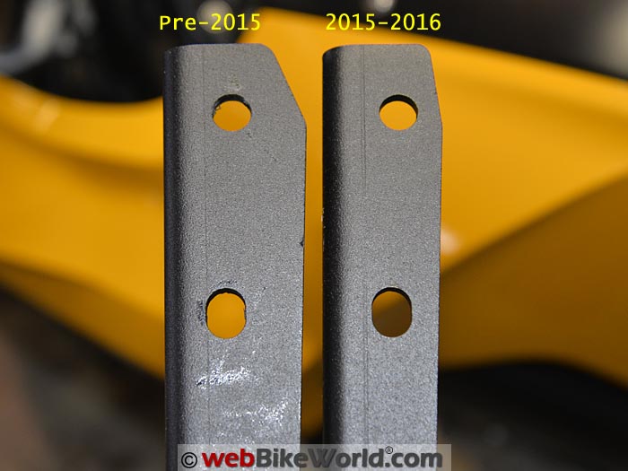 SHAD SH39 Mounting Bracket Size Comparison