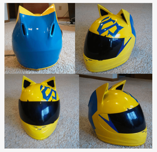 How to make your Cat Ear Motorcycle Helmet,... from Scratch! webBikeWorld