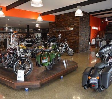 Motorcycle industry dealer showroom deal customer