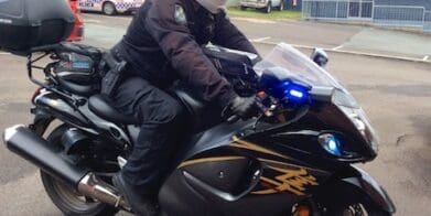 Queensland Police Service unmarked Suzuki Hayabusa patrol bike - Ducati Panigale V4 busa covert