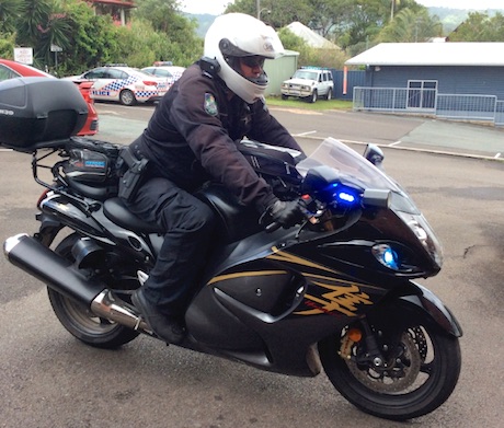 Queensland Police Service unmarked Suzuki Hayabusa patrol bike - Ducati Panigale V4 busa covert