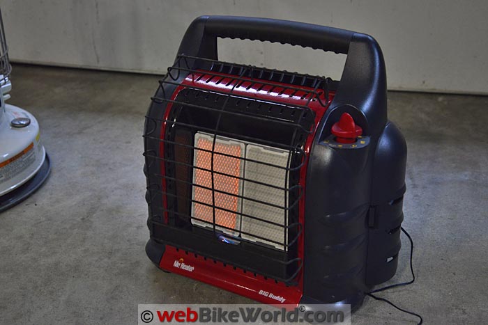 Big Buddy Heater on Low Setting