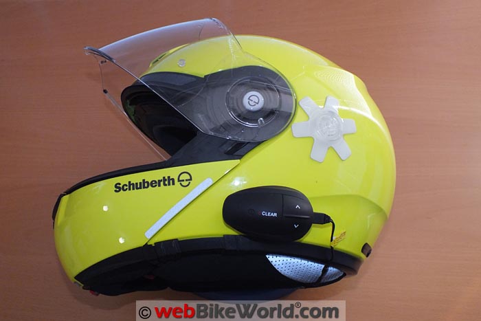 UClear Intercom on SCHUBERTH C3 Pro Helmet