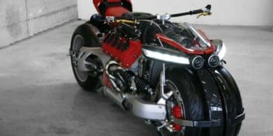 Maserati Quattroporte engine powers this Lazareth LM 847 quad concept flying