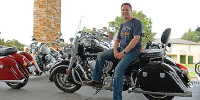 Polaris Australia boss Peter Alexander at the 2016 Indian Springfield launch0