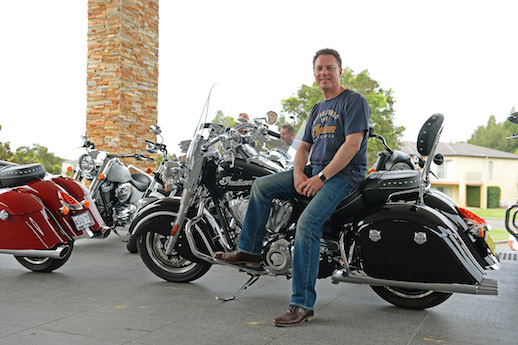 Polaris Australia boss Peter Alexander at the 2016 Indian Springfield launch0