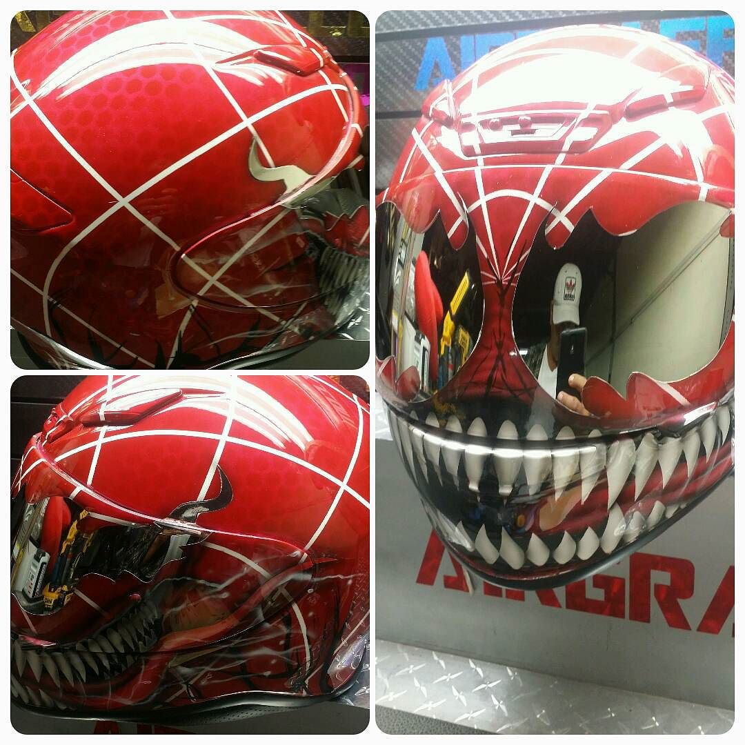 Spiderman Custom Football Visor