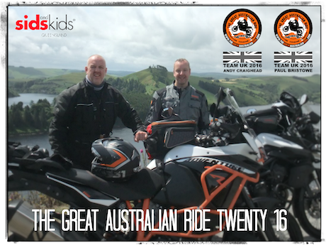 Paul and Andy are joining the 2016 Great Australian Ride