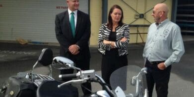 WA Police Minister Liza Harvey with Road Safety Commissioner Kim Papalia and WA MRA president Dave Wright - criminal
