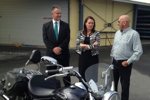 WA Police Minister Liza Harvey with Road Safety Commissioner Kim Papalia and WA MRA president Dave Wright - criminal