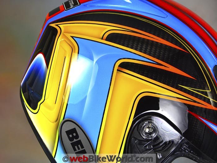 Custom Painted Motorcycle Helmet Side View