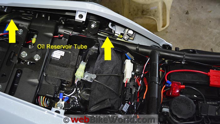 Oil Reservoir Tube Location