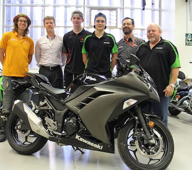 Kawasaki donates to help Aussie apprentices