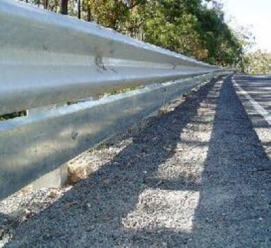 Steel Barrier with lower rub rail