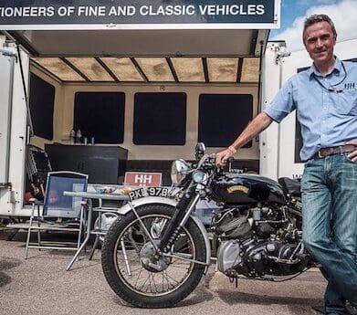 Mark Bryan with barn find Vincent