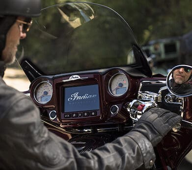 2017 Indian Roadmaster Ride Command infotainment system