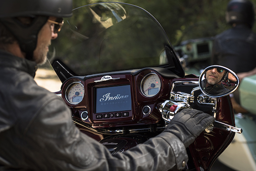 2017 Indian Roadmaster Ride Command infotainment system