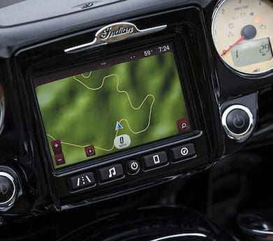 2017 Indian Roadmaster Ride Command infotainment system