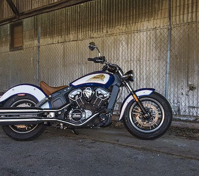 2017 Indian Scout in two-tone paint prize recovering