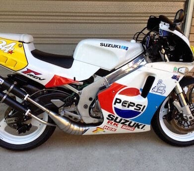 Retired Sydney school principal Jim Delaney has an addiction to motorcycles