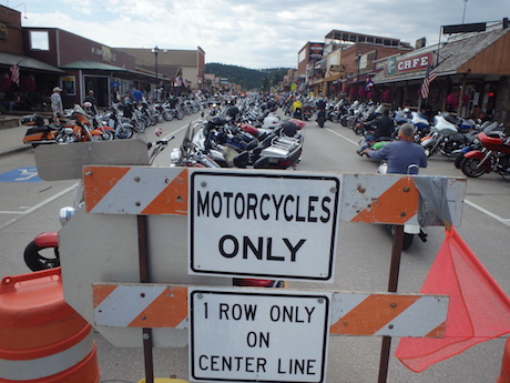 Parking motorcycles Sturgis rally act threat