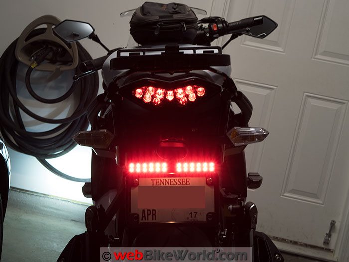 Skene P3 Brake Lights on the Kawasaki Ninja 1000